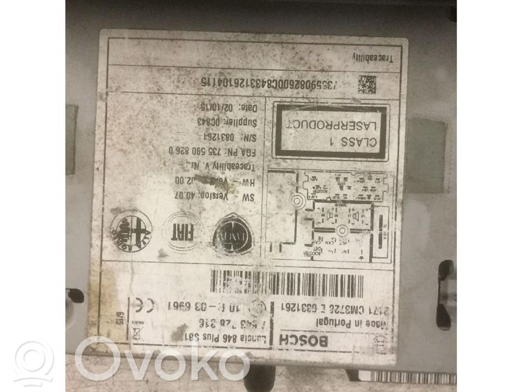 Panel / Radioodtwarzacz CD/DVD/GPS   7643728616,10R036961,2171CM3728E0831261,7355908260