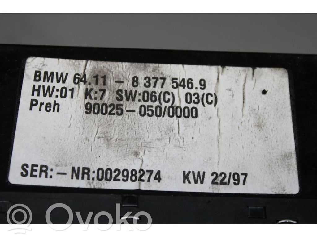 BMW 5 E39 Climate control unit 