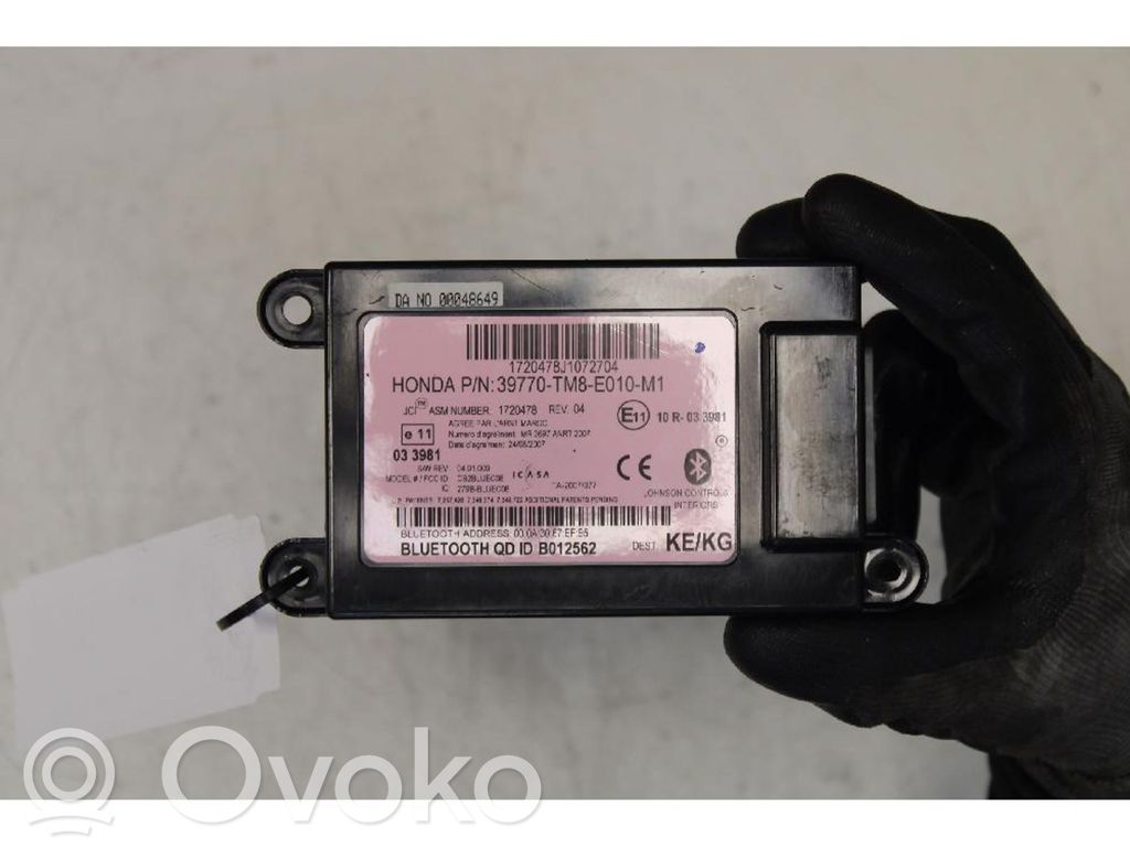 Honda Insight Unité de commande, module téléphone 