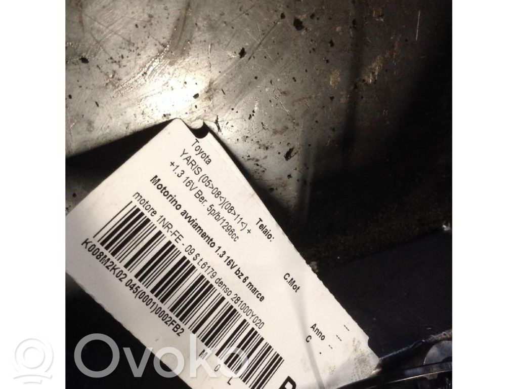 Toyota Yaris Motor de arranque 