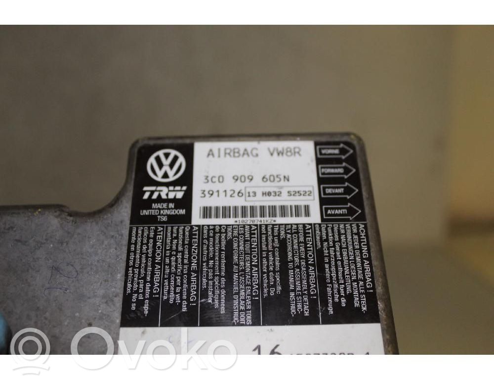 Volkswagen PASSAT B6 Unitate/modul de comandă airbaguri 