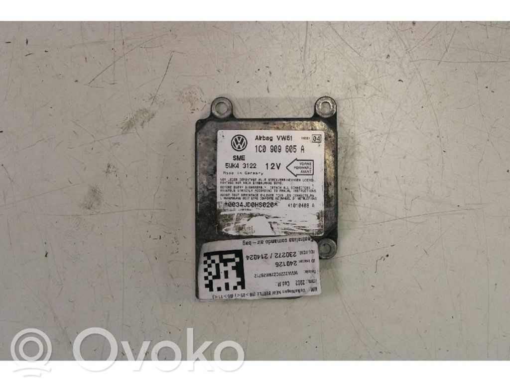 Volkswagen New Beetle Module de contrôle airbag