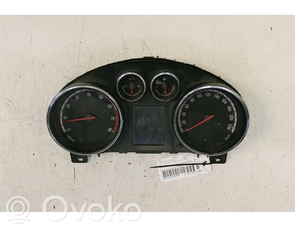 Opel Meriva B Compteur de vitesse tableau de bord