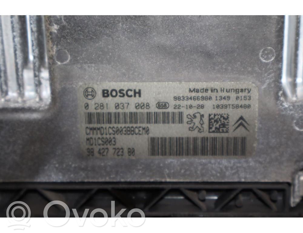 Peugeot Partner III Polttoaineen ruiskutuspumpun ohjainlaite/moduuli 