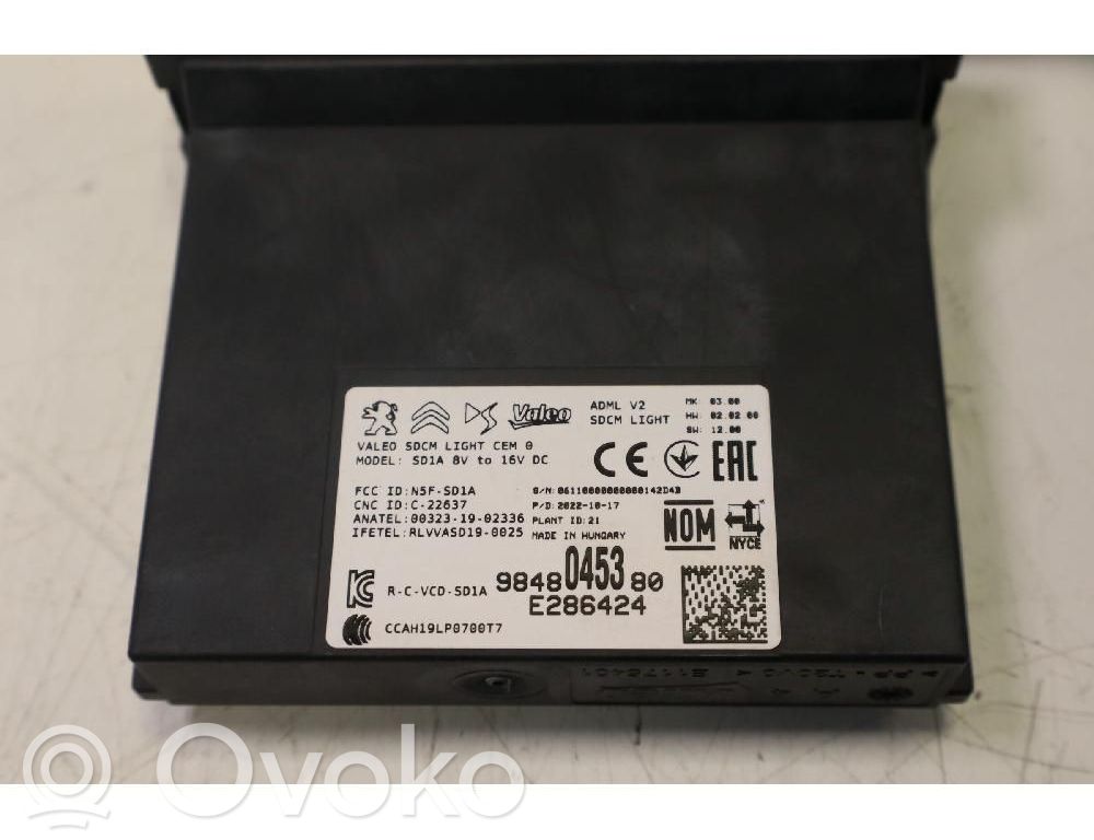 Peugeot 2008 II Boîtier de commande ASC / interrupteurs