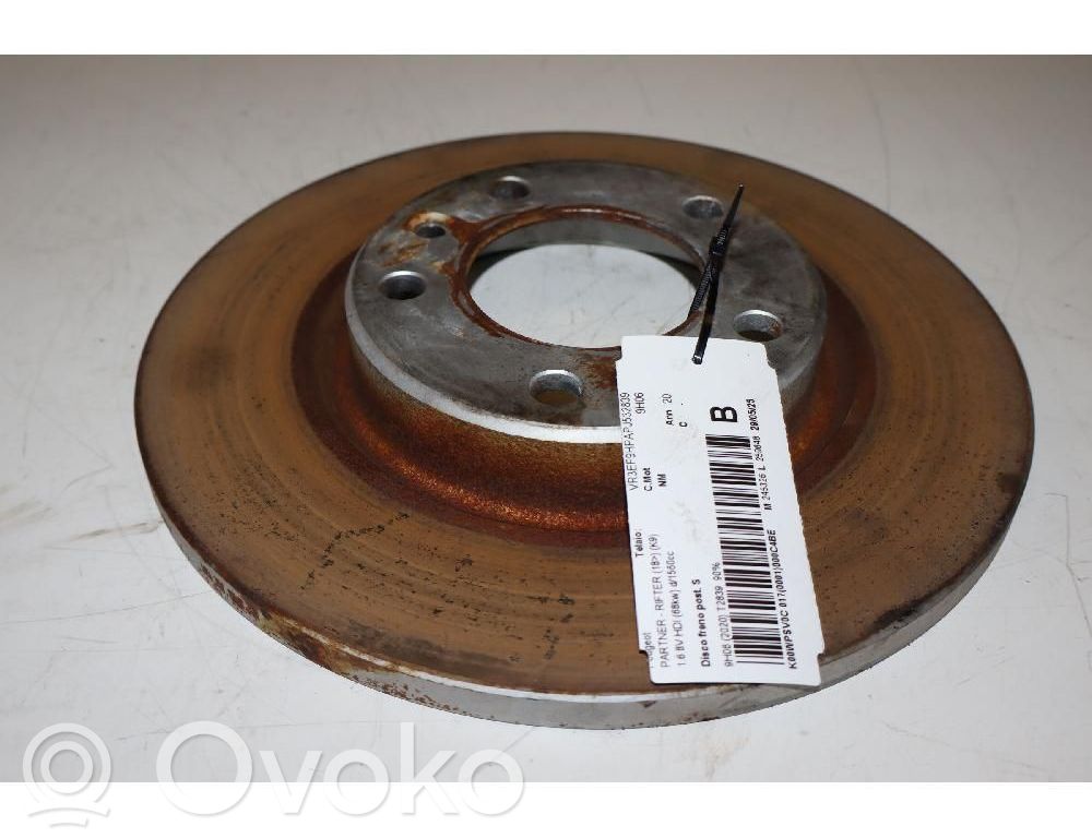 Peugeot Partner III Apărătoare disc frână spate 