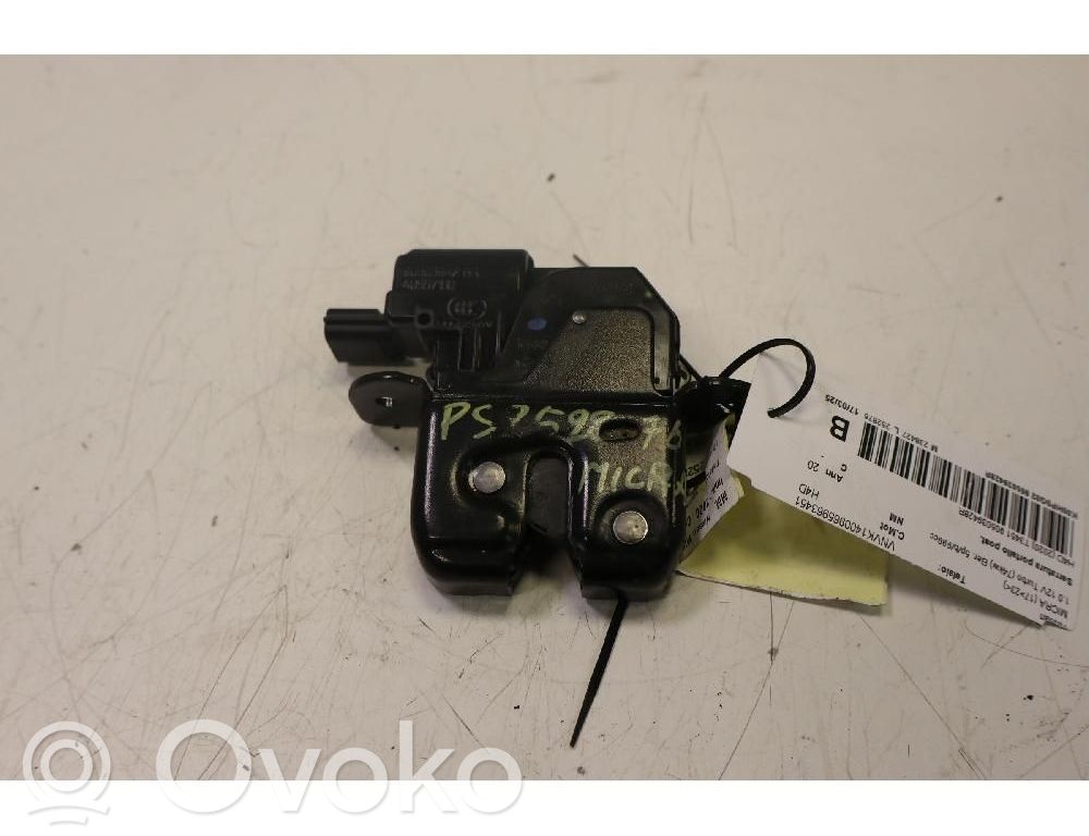 Nissan Micra K14 Blocco/chiusura/serratura del portellone posteriore/bagagliaio