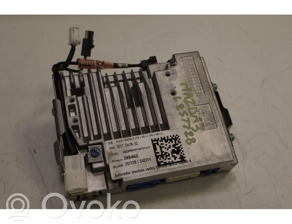 Mazda 3 III Radio/CD/DVD/GPS head unit 