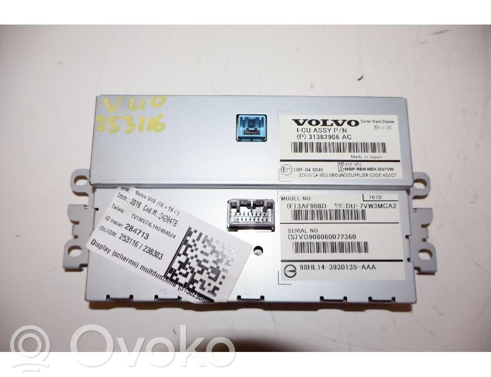 Volvo V40 Monitor/display/piccolo schermo 
