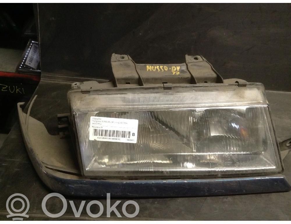 SsangYong Musso Phare frontale