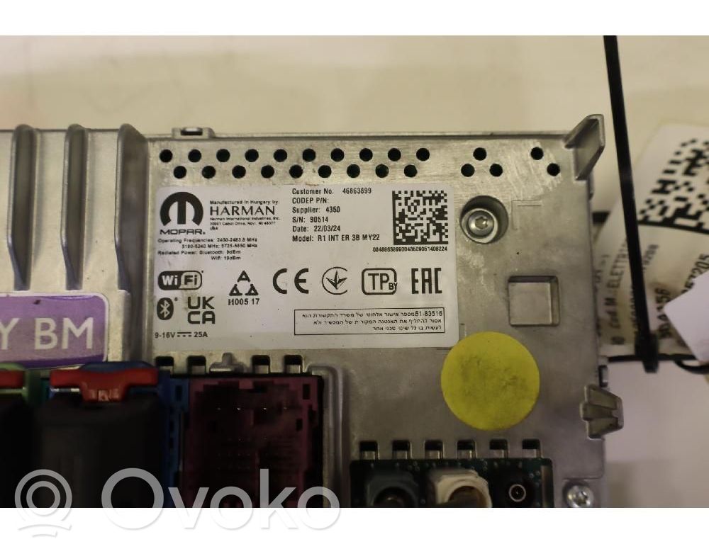 Fiat Ducato Panel / Radioodtwarzacz CD/DVD/GPS 
