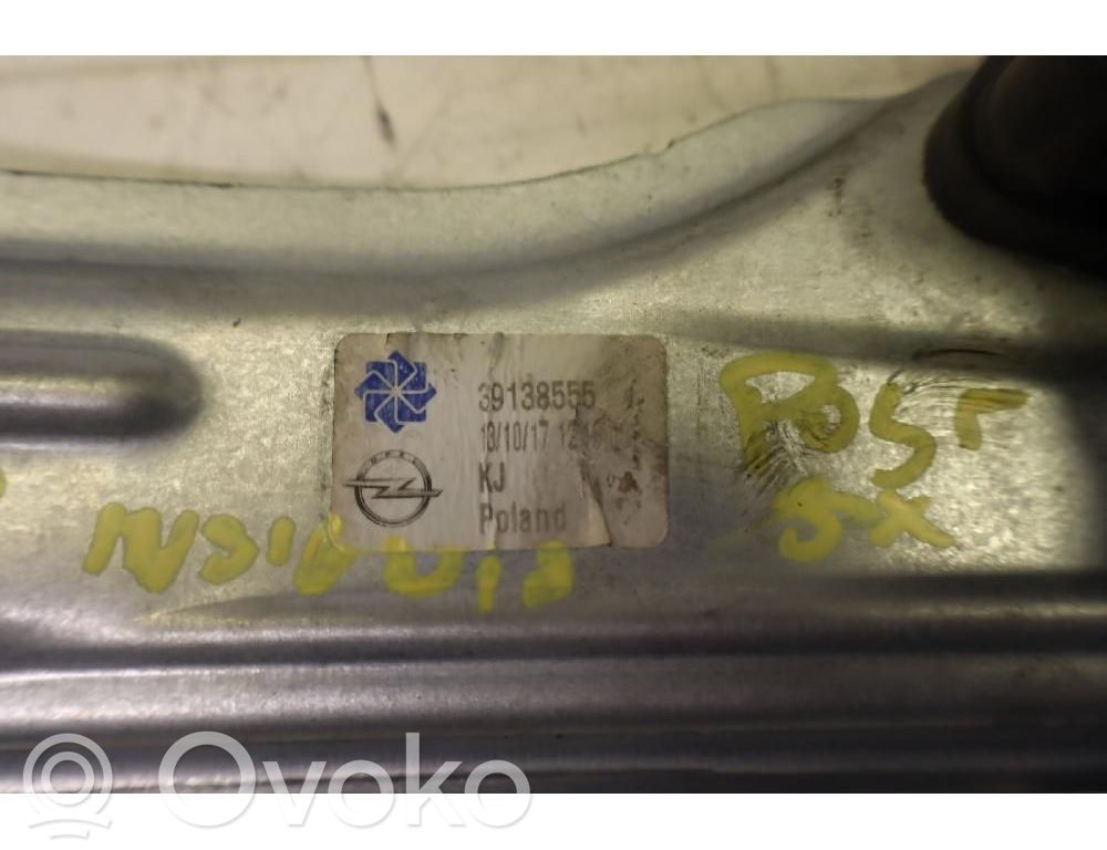 Opel Insignia B Ręczny podnośnik szyby drzwi tylnych