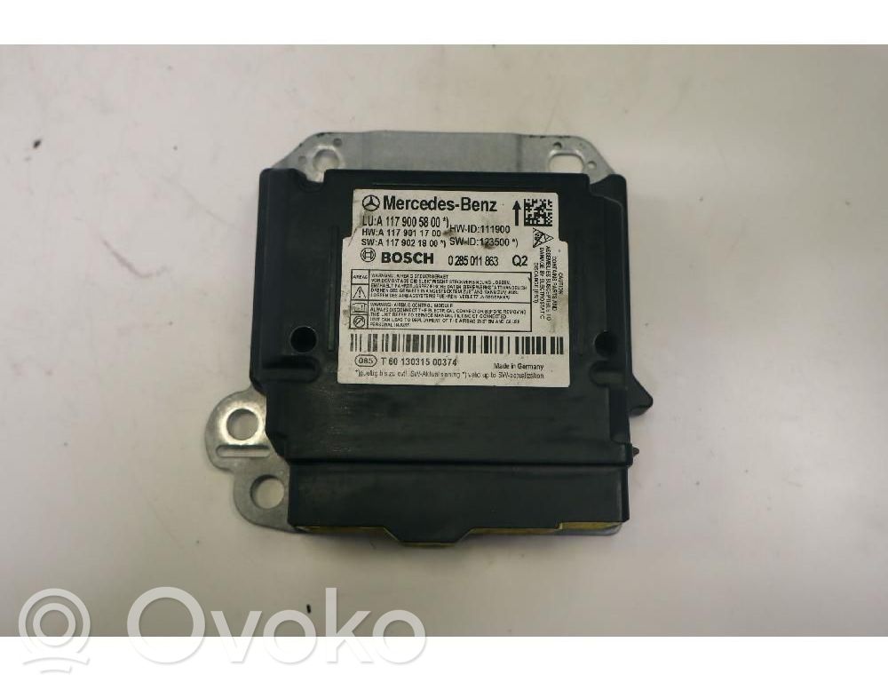 Mercedes-Benz A W176 Unitate/modul de comandă airbaguri 