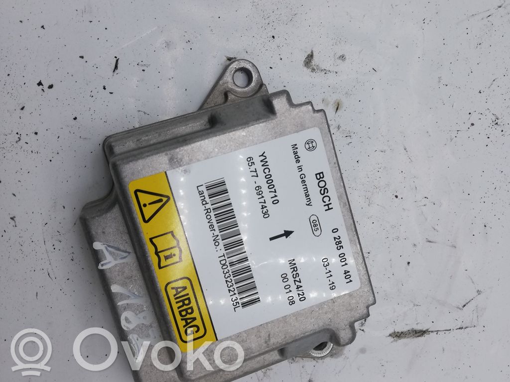 Land Rover Range Rover L322 Airbag control unit/module 