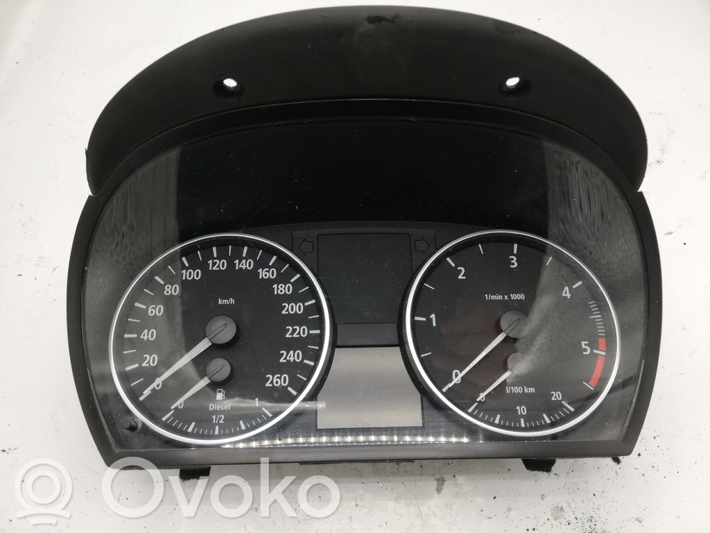 BMW 3 E90 E91 Spidometrs (instrumentu panelī) 