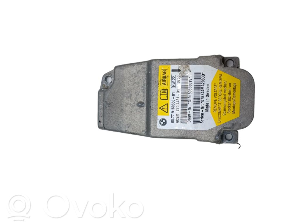 BMW 5 E60 E61 Module de contrôle airbag 