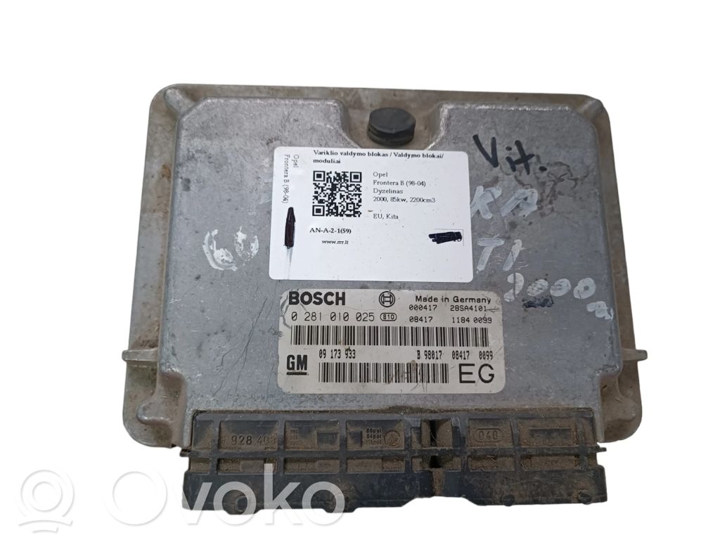Opel Frontera B Engine control unit/module 