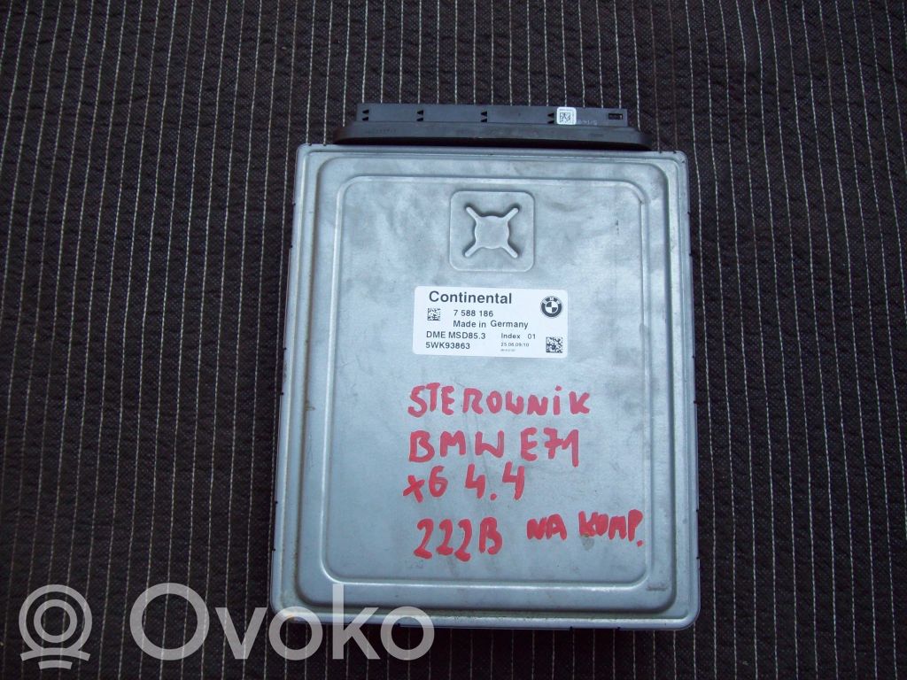 BMW X5M E70 Unidad de control/módulo ECU del motor 