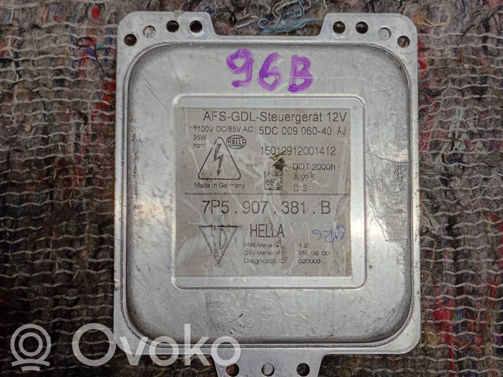 Porsche Cayenne (92A) Module de ballast de phare Xenon 