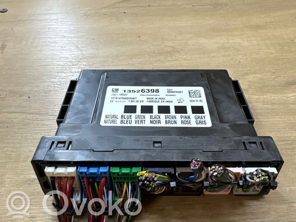 Opel Astra K Module confort 