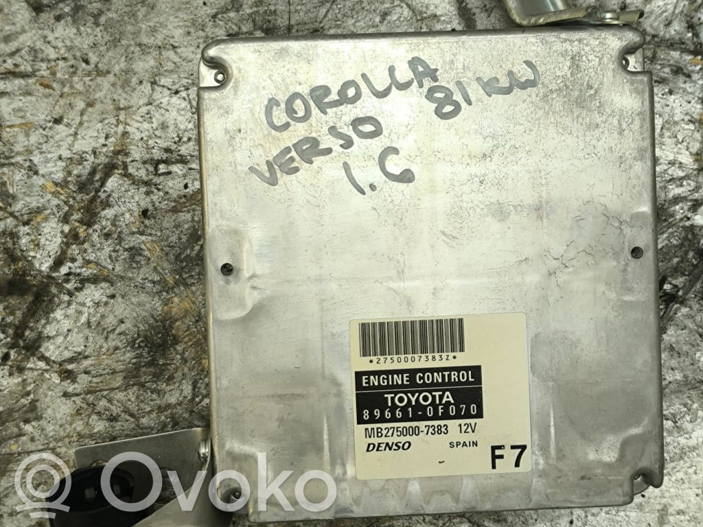 Toyota Corolla Verso E121 Engine control unit/module 
