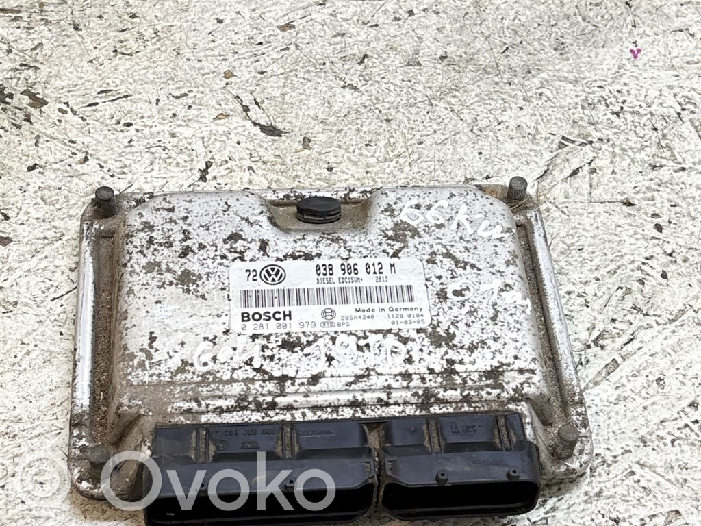 Engine control unit/module   038906012M,0281001979,28SA4240