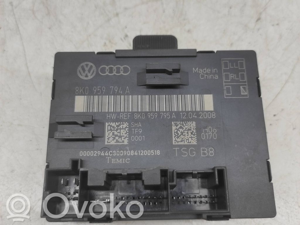Audi A4 S4 B8 8K Unité de commande module de porte 