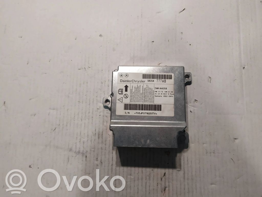 Airbag control unit/module   56054777AB,5WK44058,TGEJF0718251TV