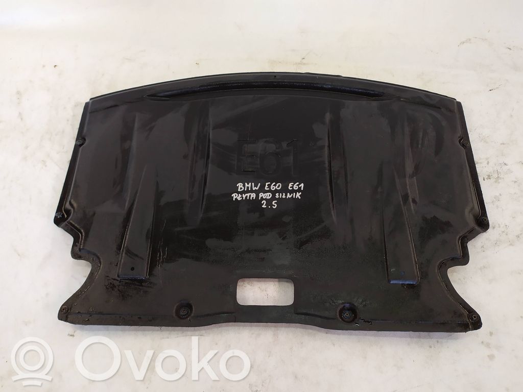 BMW 5 E60 E61 Placa protectora/protector antisalpicaduras motor 