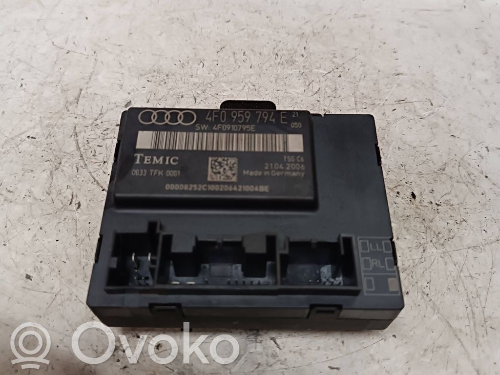 Audi A6 S6 C6 4F Durų elektronikos valdymo blokas 