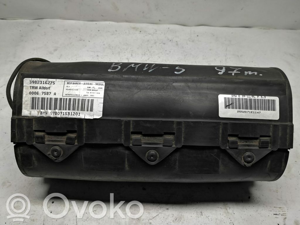 BMW 5 E39 Airbag del pasajero 
