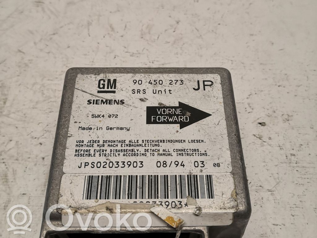 Opel Astra F Airbag control unit/module 