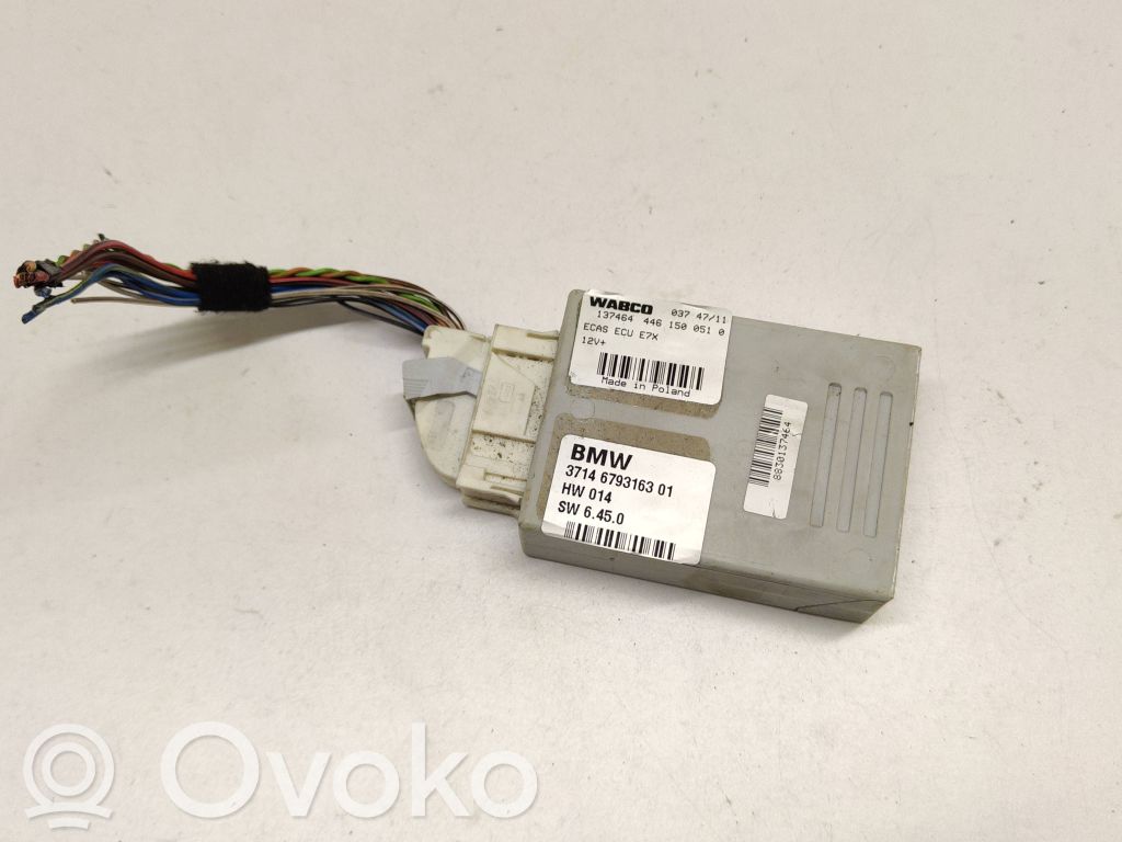 BMW X6 E71 Module de commande suspension pneumatique arrière 