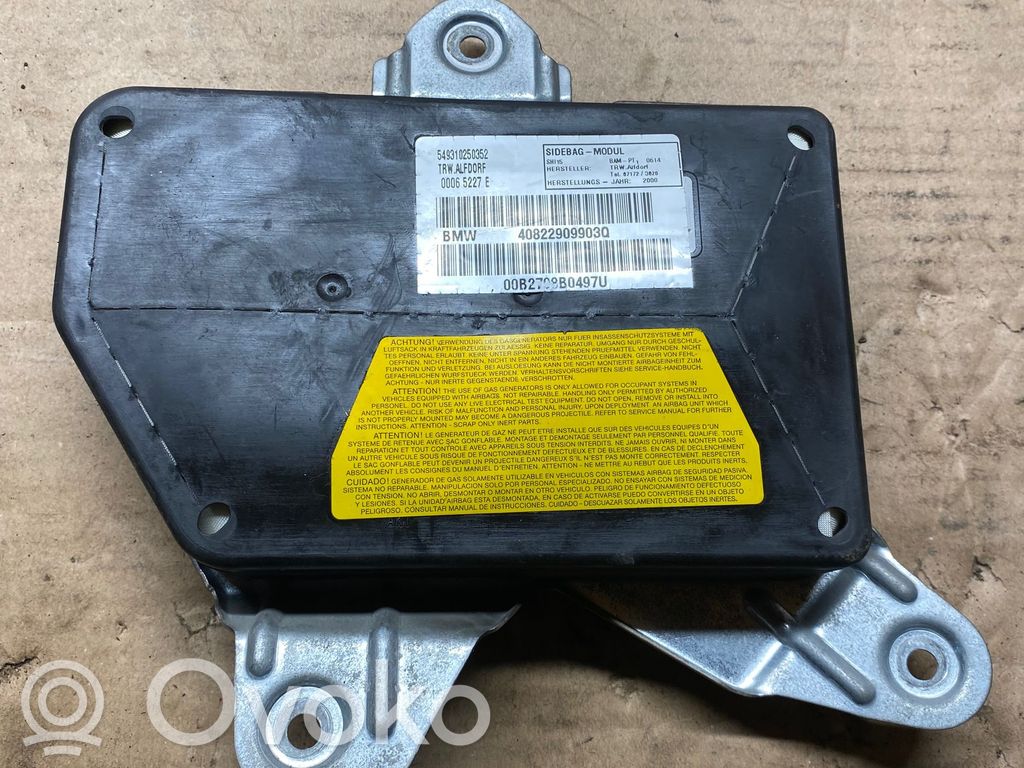 BMW 5 E39 Türairbag vorne 