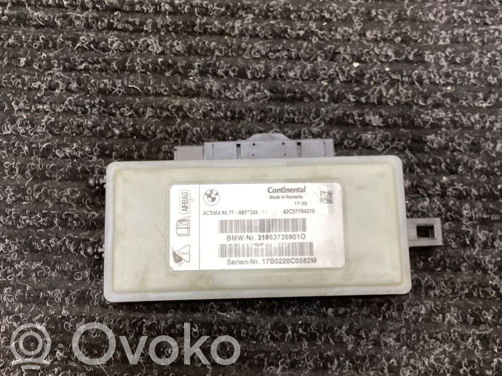 BMW 3 F30 F35 F31 Sterownik / Moduł Airbag 