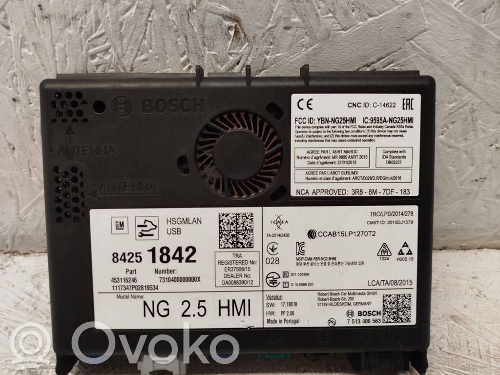 Opel Insignia B GPS navigation control unit/module 