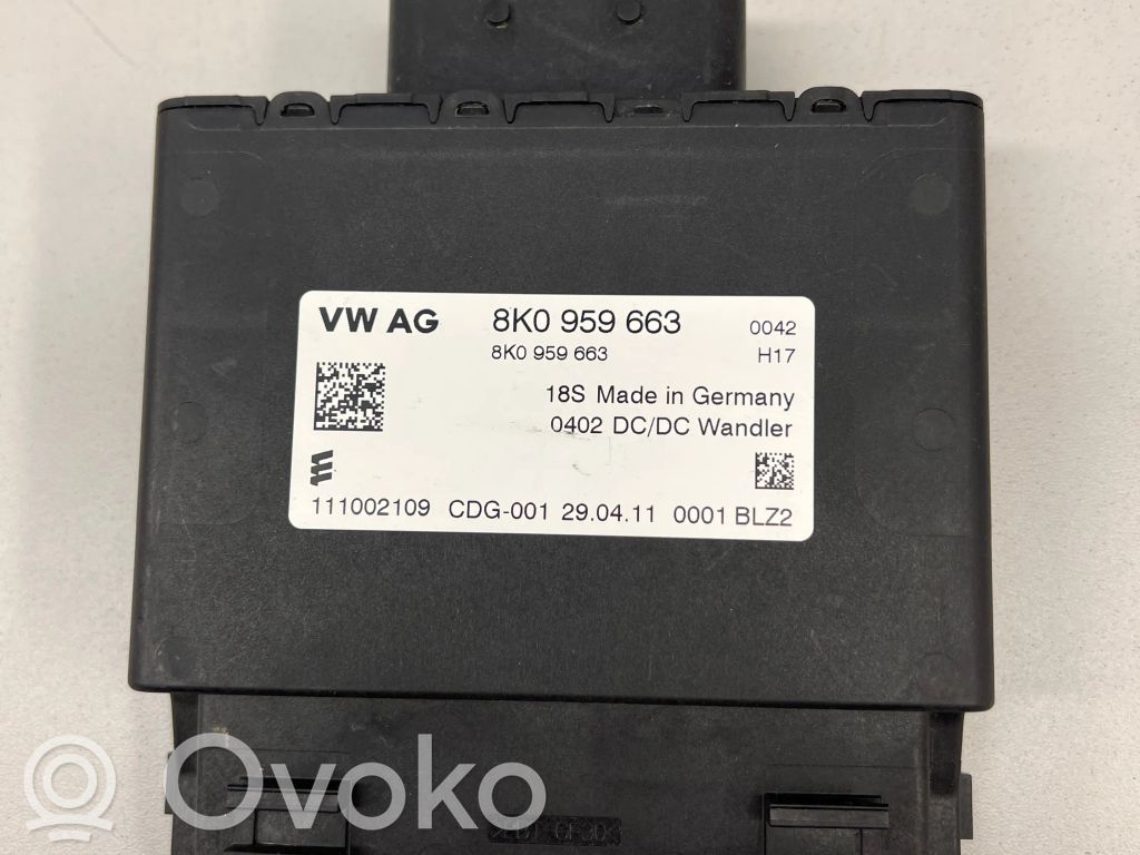 Other control units/modules   8K0959663,111002109,8K0959663A,8K0959663C,8K0959663D,8K0959663F