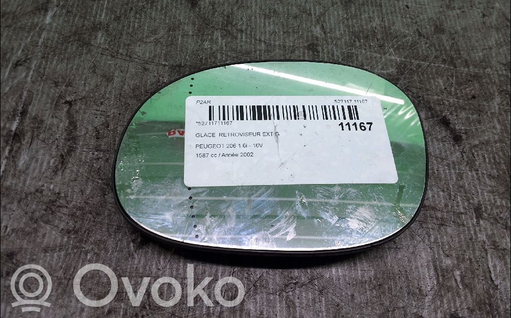 Peugeot 206 Wkład lusterka drzwi przednich 