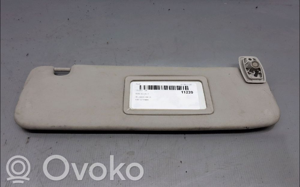 Peugeot 206 CC Sun visor 