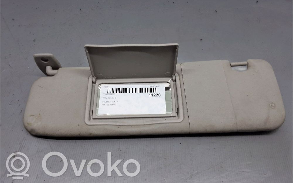 Peugeot 206 CC Sun visor 