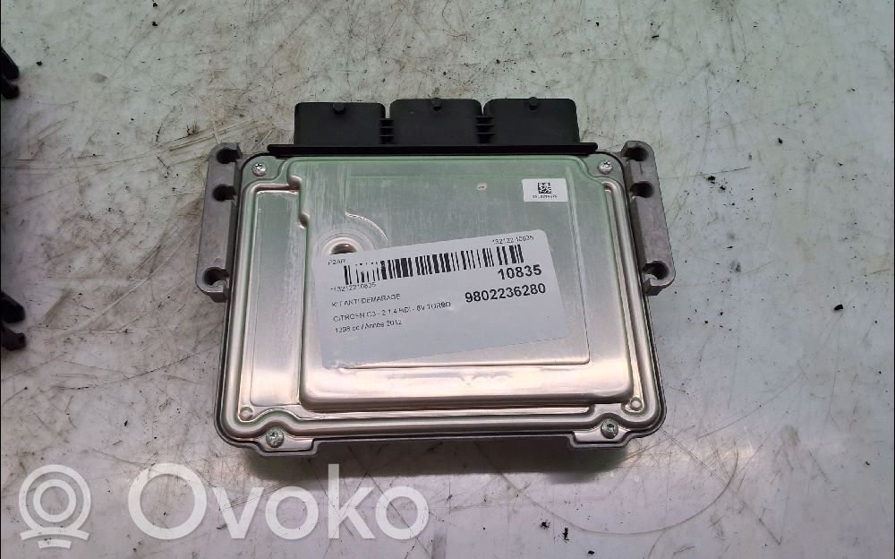 Engine ECU kit and lock set   9802236280,9802236280