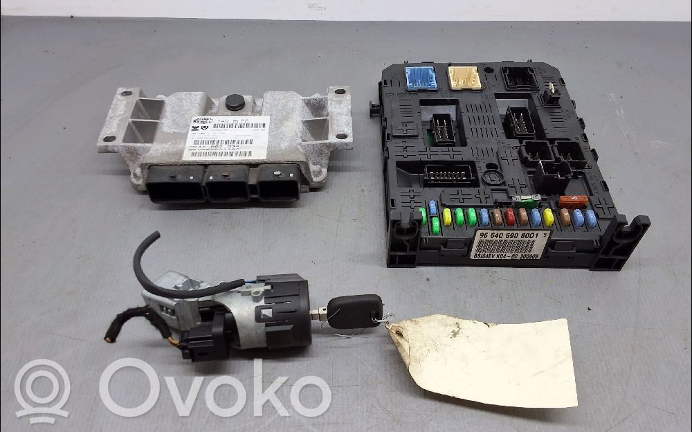 Peugeot 407 Engine ECU kit and lock set 