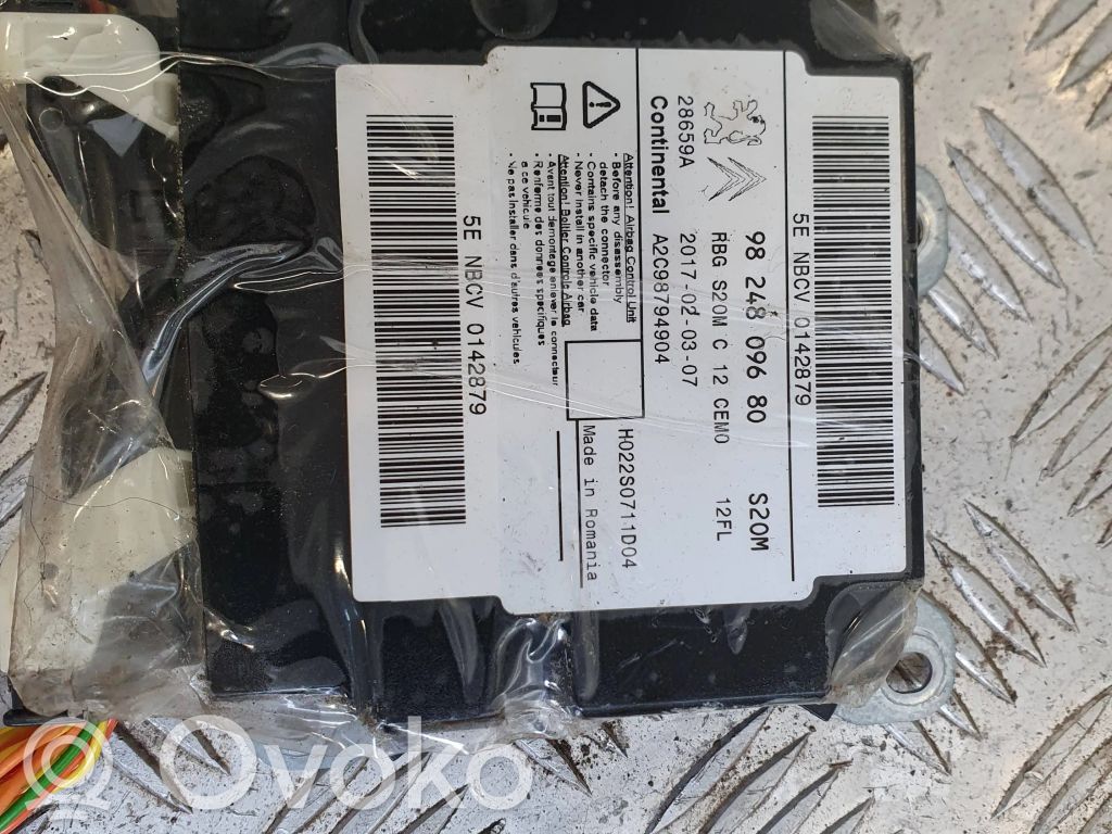 Airbag control unit/module   9824809680