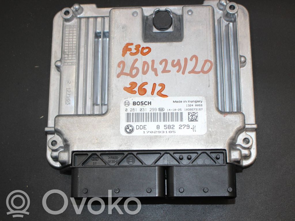 BMW 3 F30 F35 F31 Unidad de control/módulo del motor 