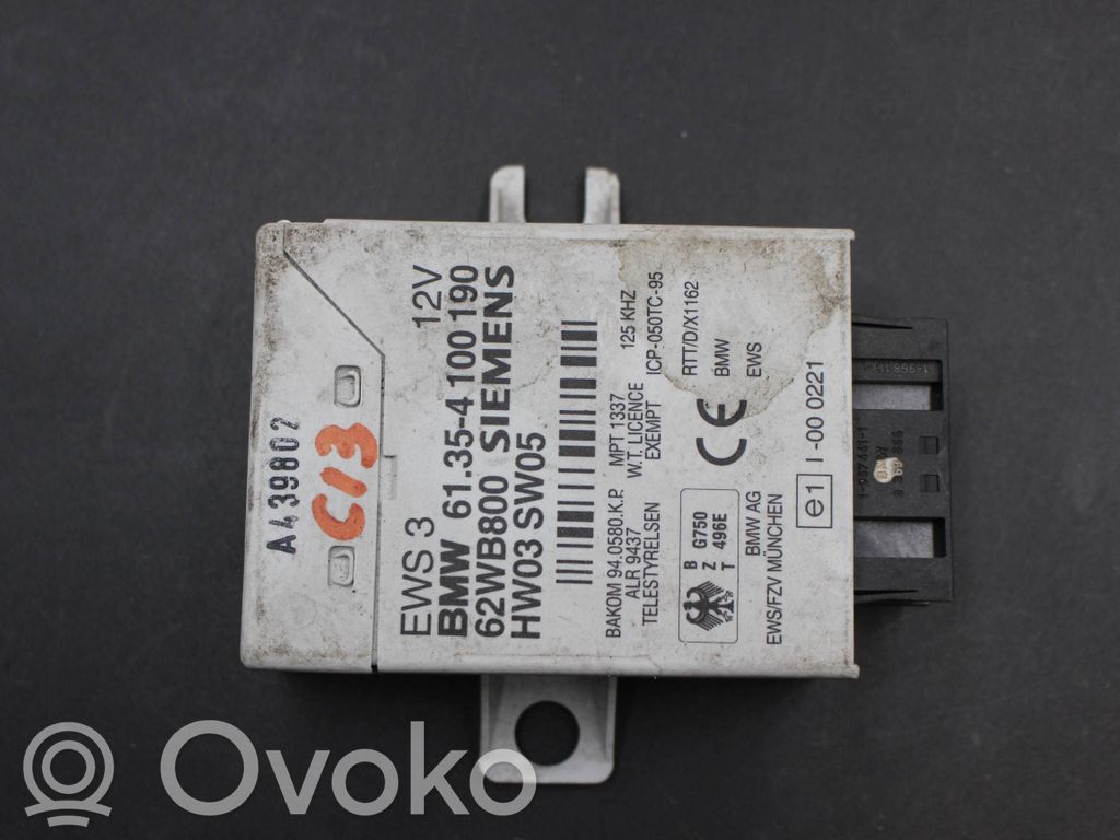 BMW 3 E46 Immobilizer control unit/module 