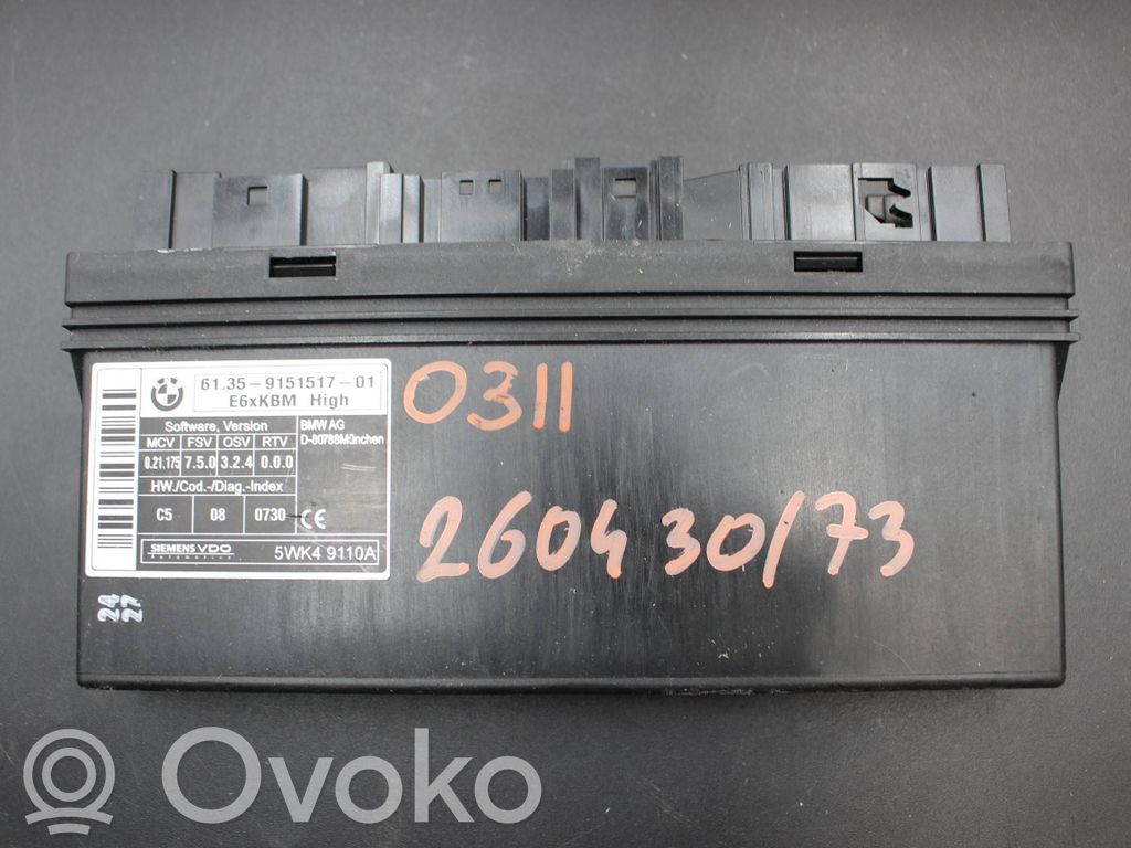 BMW 5 E60 E61 Comfort/convenience module 