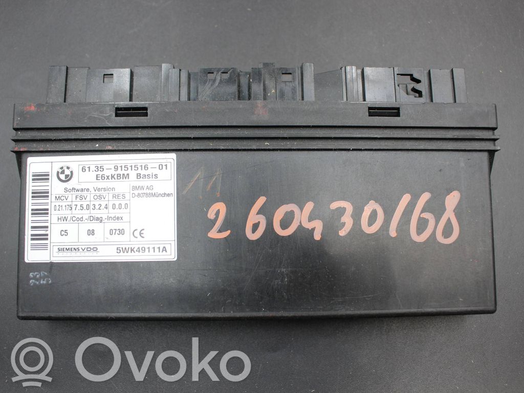 BMW 5 E60 E61 Komforta modulis 