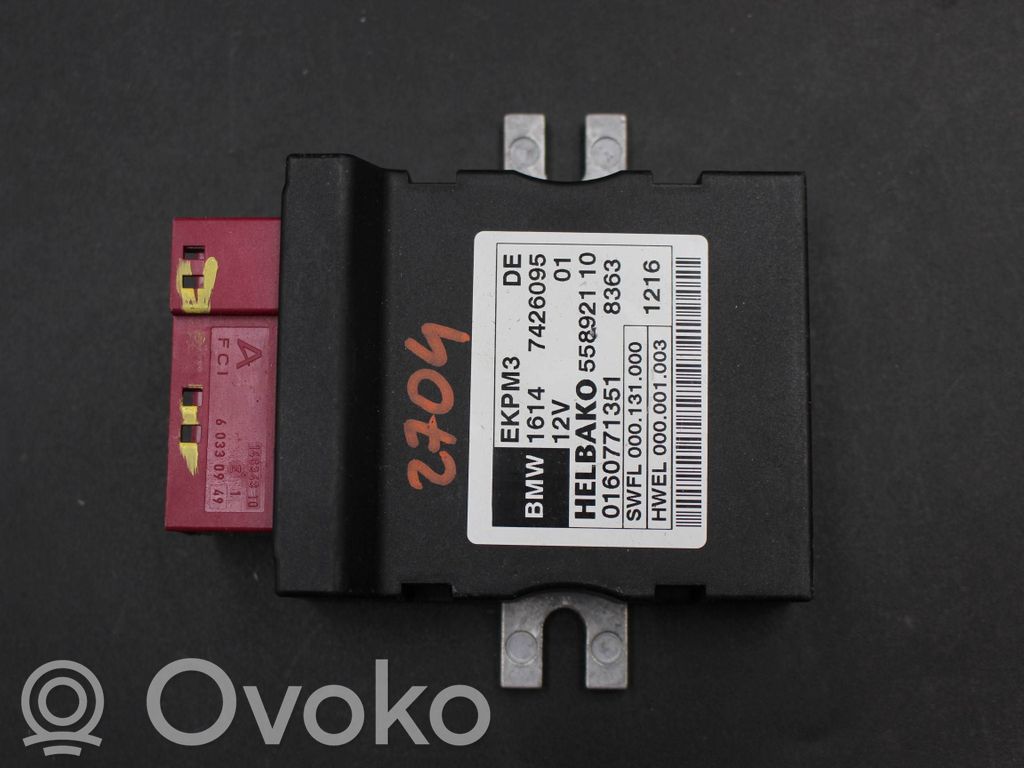 BMW 7 F01 F02 F03 F04 Fuel injection pump control unit/module 