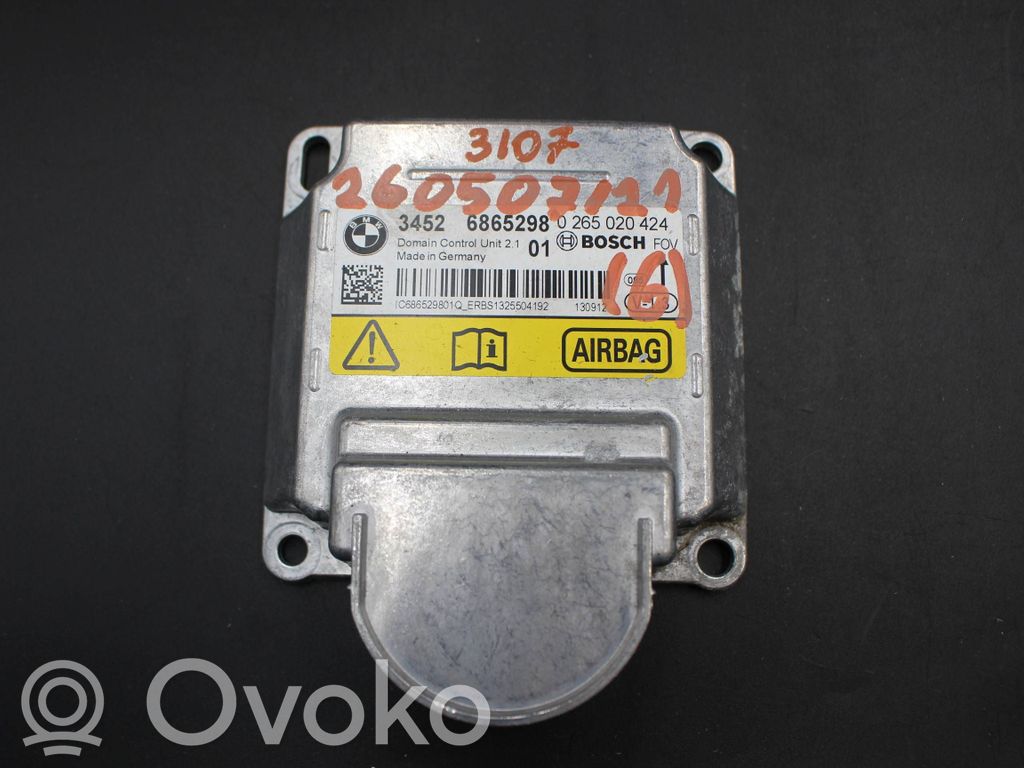 BMW X3 F25 Sterownik / Moduł Airbag 