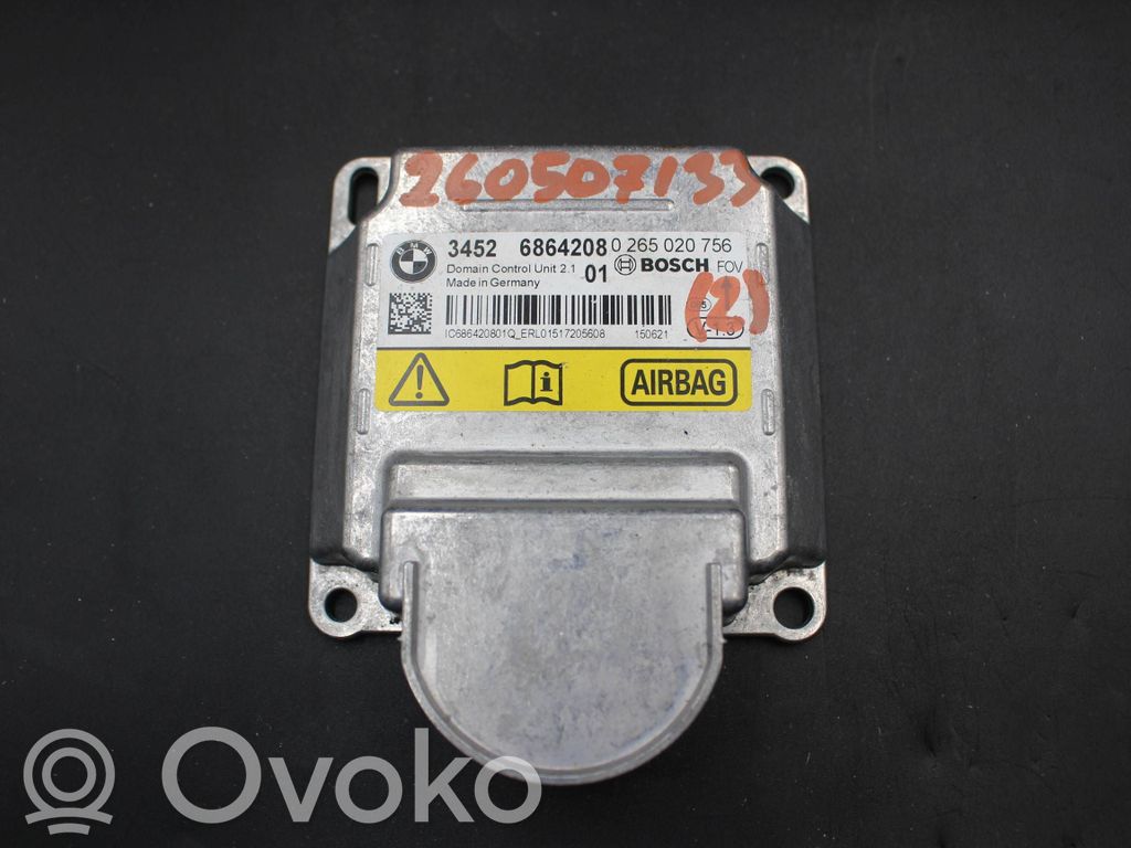 BMW 3 F30 F35 F31 Unitate/modul de comandă airbaguri 